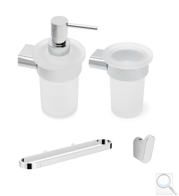 Sada koupelnových doplňků SAT Simply R SATDBSIMR2CH. 