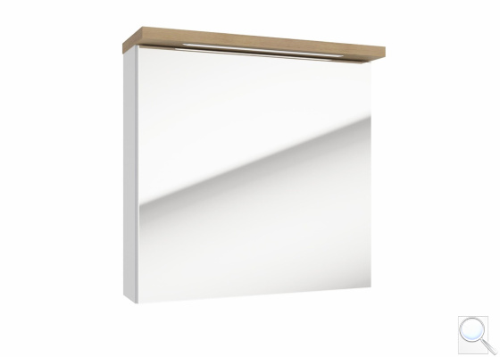 Zrcadlová skříňka Naturel Stilla + LED 60x60 cm bílá STILLAE06017. obr. 1