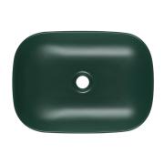 Umyvadlo na desku SAT Infinitio 45,5x32,5 cm tmavě zelená mat bez přepadu SATINF4532DGEM. obr. 3 