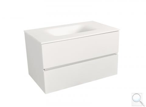 Koupelnová skříňka s umyvadlem bílá mat Naturel Verona 66x51,2x52,5 cm bílá mat VERONA66BMBM 