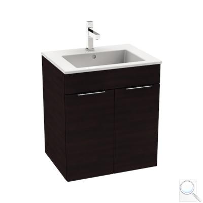 Koupelnová skříňka s umyvadlem Jika Cube 55x43x62,2 cm dub tmavý H4536111763021 obr. 1
