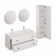 Koupelnová sestava s umyvadlem včetně umyvadlové baterie, vtoku a sifonu Naturel Forli bílá KSETFORLI6. obr. 2&nbsp;