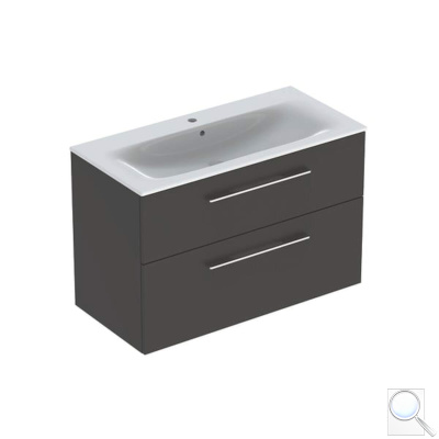 Koupelnová skříňka s umyvadlem Geberit Selnova 100x50,2x65,2 cm láva mat 501.245.00.1. obr. 1