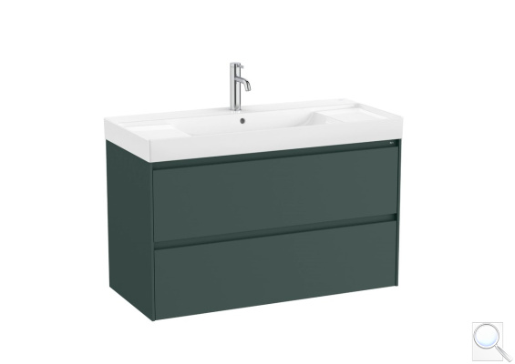 Koupelnová skříňka s umyvadlem Roca ONA 100x64,5x46 cm zelená mat ONA1002ZZM. obr. 1