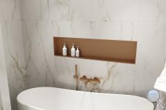 Dlažba Fineza Marble Charm gold bílá - im-1200-marble-charm-003