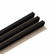 Obkladová Lamela Fineza Spline black 275 x 17,6 cm černá. SPLINEBO3-001 