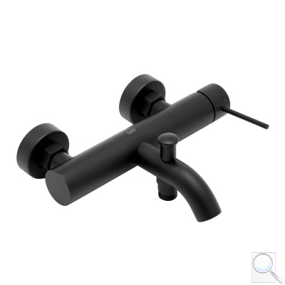 Vanová baterie SAT Aurum bez sprchového setu 150 mm černá matná SATBAUR222C. obr. 1