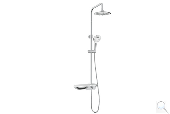 Sprchový systém SAT s termostatickou baterií bílá/chrom SATSSTKP.
