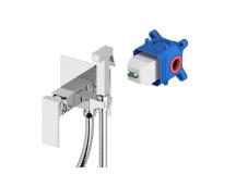 Bidetová baterie SAT včetně podomítkového tělesa chrom SATBSPBHT