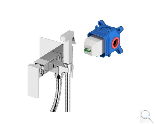 Bidetová baterie SAT včetně podomítkového tělesa chrom SATBSPBHT. 