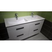 Koupelnová skříňka s dvojumyvadlem Jika Plan 120x44,1x62,2 cm bílá H4536621763001. obr. 12