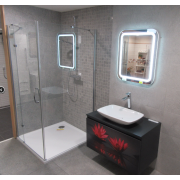 Sprchová vanička čtvercová SAT Limnew litý mramor 80x80, 90x90, 100x100 cm. Obr. 4&nbsp;