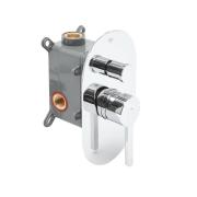 Vanová baterie SAT Fusion včetně podomítkového tělesa chrom lesk SATBSFU215TCH. obr. 2&nbsp;