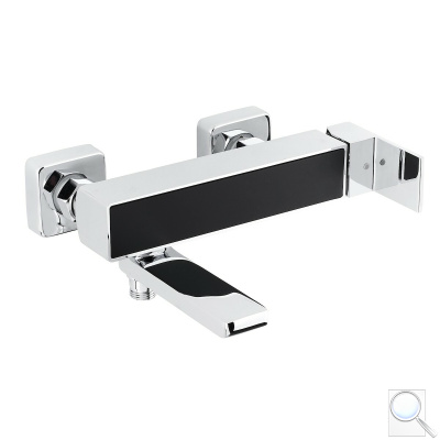 Vanová baterie SIKO Elements bez sprchového setu 150 mm černá/chrom SIKOBSEL222DC. 