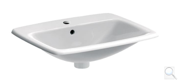 Zápustné umyvadlo Geberit Selnova 55x45 cm otvor pro baterii uprostřed 500.306.01.1. obr. 1