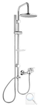 Sprchový systém Multi s pákovou baterií chrom MULTIPIPEKBAT 