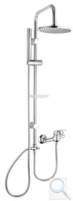 Sprchový systém Multi s pákovou baterií chrom MULTIPIPEKBAT. 