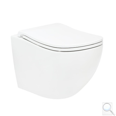 WC se sedátkem softclose závěsné SAT Ergo vírové splachování zadní odpad SATERG1. obr. 1