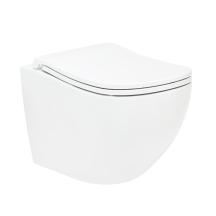 WC se sedátkem softclose závěsné SAT Ergo vírové splachování zadní odpad SATERG1