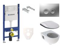 Závěsný WC set Geberit do lehkých stěn / předstěnová montáž+ WC Geberit Selnova SIKOGES7S3