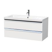 Koupelnová skříňka s umyvadlem Naturel Pavia 65x53x49 cm, 855x53x49 cm, 105x53x49 cm bílá mat chrom úchytka. 105x53x49 cm PAVIA3105ZCR&nbsp;