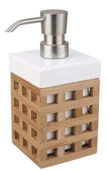 Dávkovač mýdla Optima Libra bílá/bambus LIB99