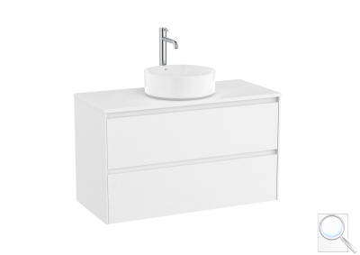 Koupelnová skříňka pod umyvadlo Roca ONA 99,4x58,3x45,7 cm bílá mat ONADESK1002ZBM. obr. 1