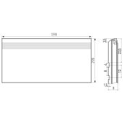 Schodovka Rako Core night černá. Technický nákres&nbsp;
