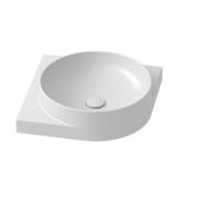 Umyvadlo Ravak Yard 45x45 cm s nerezovou konzolí X000001678. obr. 3