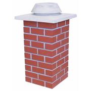 Komínový komplet HELUZ - KLASIK. Prstence GRAND (červený)