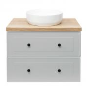 Koupelnová skříňka pod desku Naturel Forli 80x45x46 cm šedá mat FORLI80GMD (obr. 2)