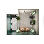 Volně stojící vana SAT Silva 160x75 cm litý mramor levá i pravá SATSIL1600. obr. 7