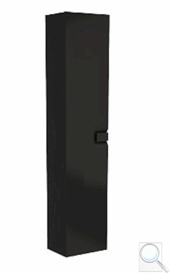 Koupelnová skříňka vysoká Kolo Twins 35x27,5x180 cm černá mat 88462000. 