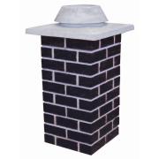 Komínový komplet HELUZ - KLASIK. Prstence GRAND (černý)