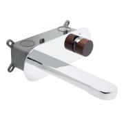 Umyvadlová baterie SAT Fusion včetně podomítkového tělesa tmavé dřevo SATBSFU101DT. obr. 2&nbsp;