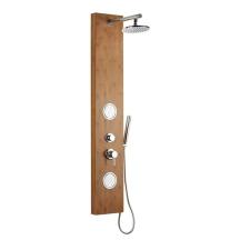 Sprchový panel Anima Bamboo Shower na stěnu s pákovou baterií bambus BAMBOOSHOWER