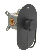 Sprchová baterie SAT Fusion včetně podomítkového tělesa matná černá SATBSFU210KPCC. (2)