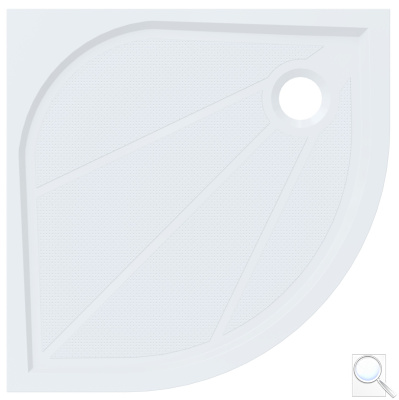 Sprchová vanička čtvrtkruhová SAT Limnew 80x80, 90x90, 100x100 cm litý mramor. 