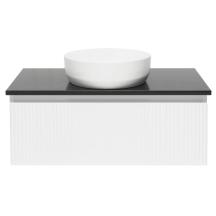 Koupelnová skříňka s žulovou deskou SAT Evolution 98x30x44,8 cm bílá mat SATEVO100WMZ