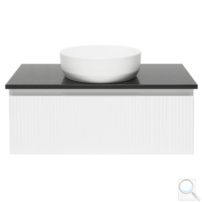 Koupelnová skříňka s žulovou deskou SAT Evolution 98x30x44,8 cm bílá mat SATEVO100WMZ. obr. 1
