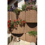 Plotové tvarovky Vario. Standard mezerovitá struktura karamelová