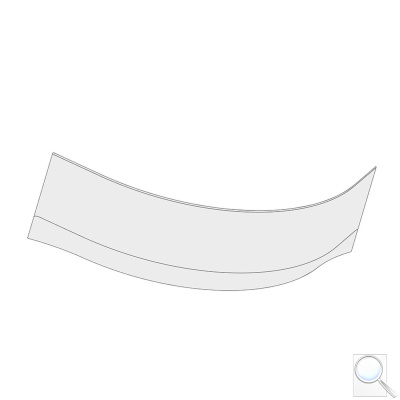 Panel k vaně Ravak Gentiana 140 cm, 150 cm akrylát. obr. 1