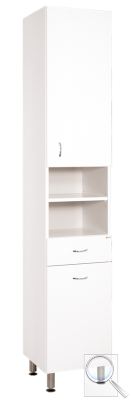 Koupelnová skříňka vysoká Keramia Pro 35x33,3 cm bílá PROV35K.