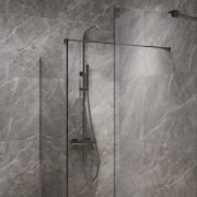Sprchová zástěna Walk-in 100 cm SAT v barvě profilu PVD Gun metal SATBWI100PRGM (obr. 6)