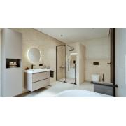 Koupelnová skříňka vysoká Roca Ona 40x175x30 cm písková mat A857636510. obr. 3