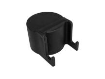 Čepička sloupku průměr 48 mm s háčky na čele, černá