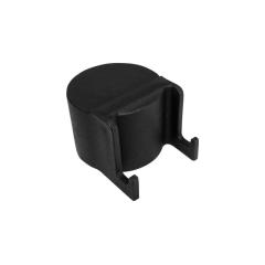 Čepička sloupku průměr 48 mm s háčky na čele, černá