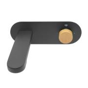 Umyvadlová baterie SAT Fusion včetně podomítkového tělesa páka světlé dřevo SATBSFU101DSC. obr. 2