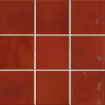 Obklady Vitra Retromix lava red červená