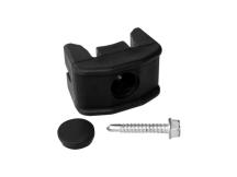 Příchytka panelu PILOFOR® PVC na sloupek průměr 48 mm včetně šroubu, černá